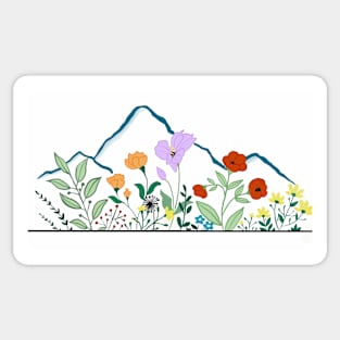Wildflower Mountain Sticker